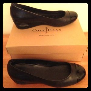 Cole Haan Air Bria Cap Toe Wedge