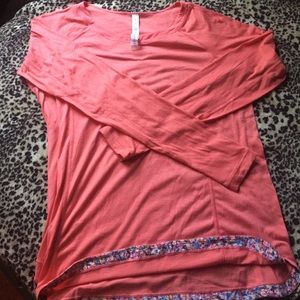 Lululemon Turn It Up LS /coral /sz 12
