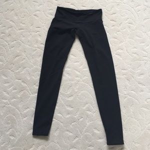 Lulu Lemon Wunder Under black leggings sz 8