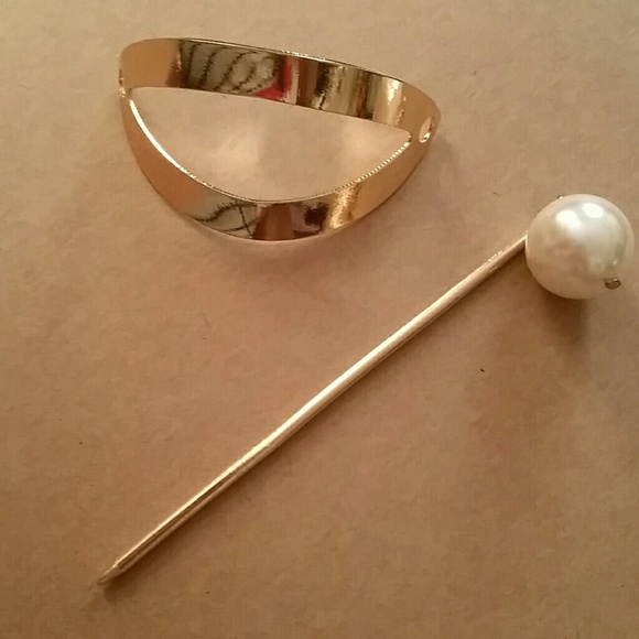Vintage Hairpin Gold / Pearl main image 5