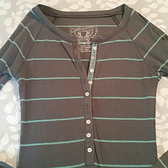 AEROPOSTALE stripe l/s shirt - Picture 2 of 4