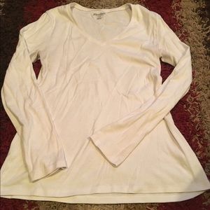 Old Navy white long sleeve top.