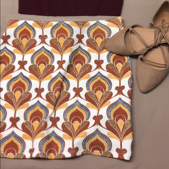 Zara Patterned Mini Skirt