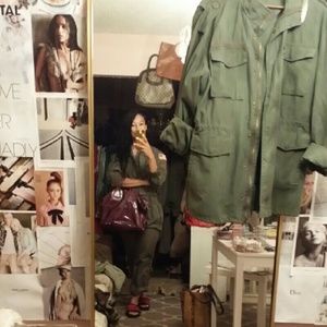 Aviation jumpsuit Military army Green