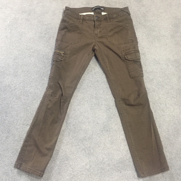 Express "Stella" style skinny cargo jeans.