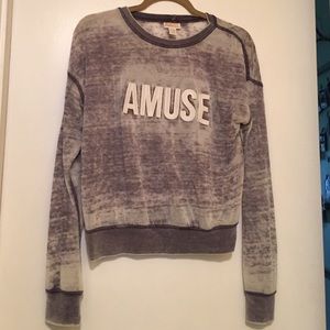 Amuse Society long sleeve light purple sweater
