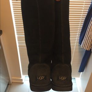 Black, tall UGG boots size 9 W