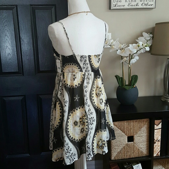 🆕Free People Babydoll Ivory Floral Dress sz S - Picture 2 of 6