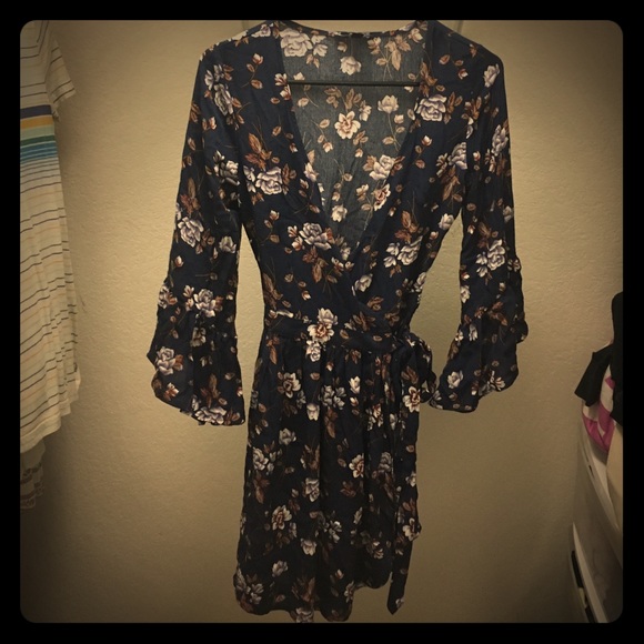 Fall wrap dress
