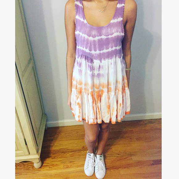Swing tie-dye LF mini dress