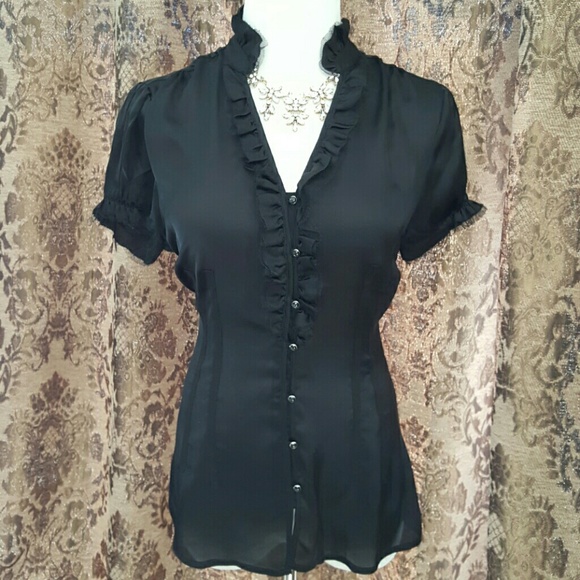 White House Black Market Tops - Over 40 Sold! NWT WHBM | Silk Ruffled Top