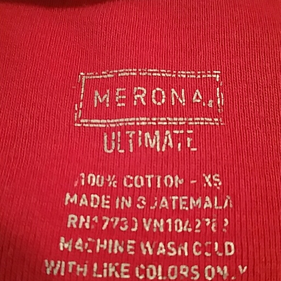 MERONA solid red soft tee - Picture 3 of 3