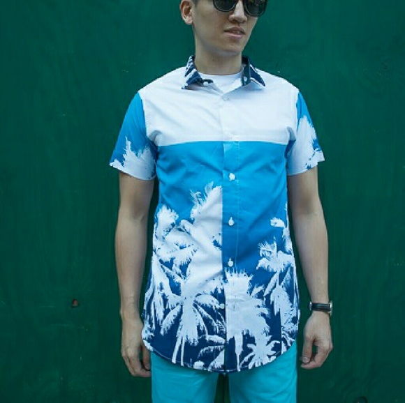 Blue Palm Shirt