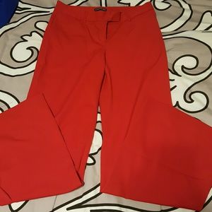 Express Wide Leg RED Work Pants 4R