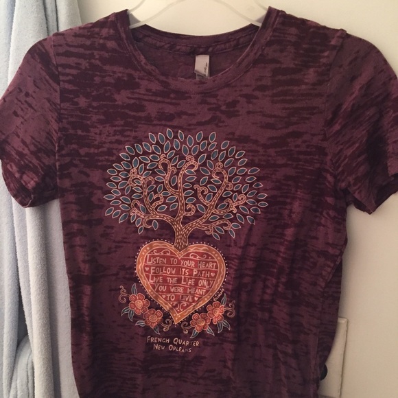 Purple graphic shirt