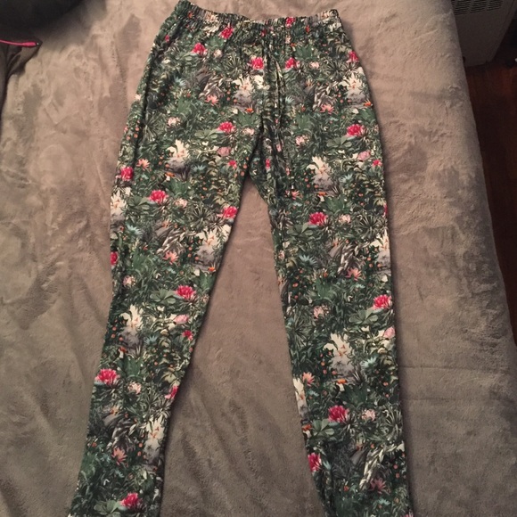 H&M Conscious Collection floral jogger