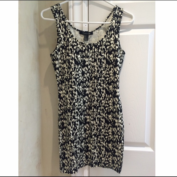 Forever 21 Black & White Cream Dress