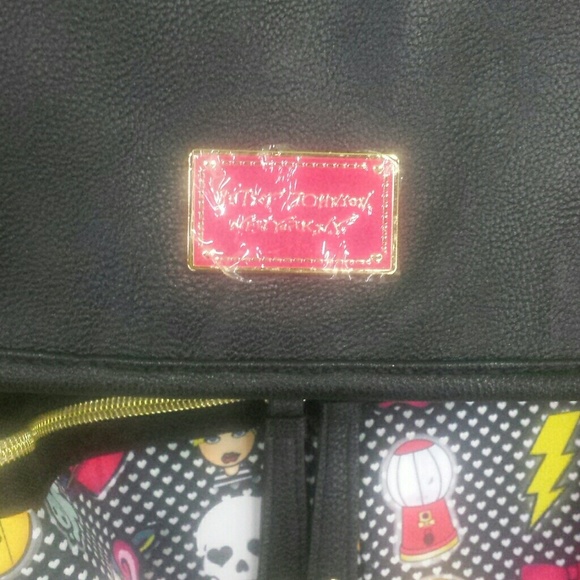 Betsy Johnson Book Bag with case - Picture 3 of 4