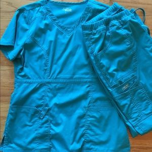 Teal scrubs