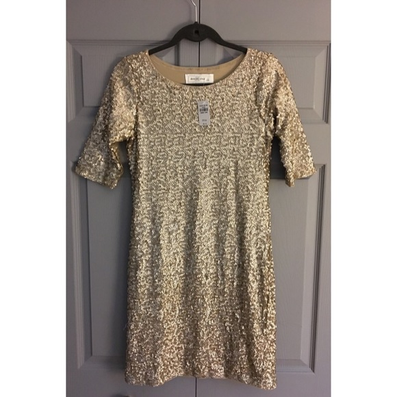 Gold sequin Bodycon dress