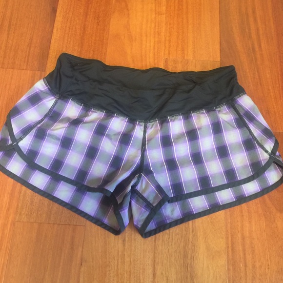 Lululemon Speed Shorts- Plaid and Adorable!