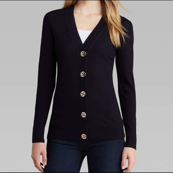 Tory Burch Simone Cardigan in Navy!