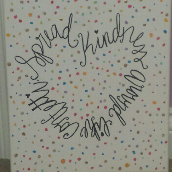 "Spread Kindness around Like Confetti" canvas - Picture 1 of 1