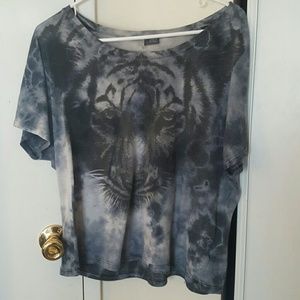 Blue tiger shirt