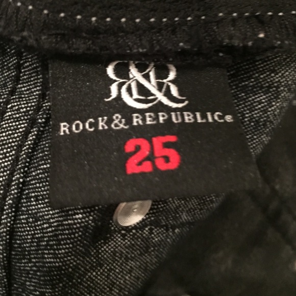 SALE Rock & Republic black denim straight leg jean - Picture 4 of 6