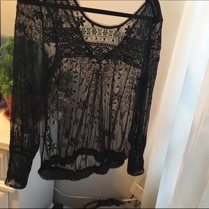 Free People Lace Top
