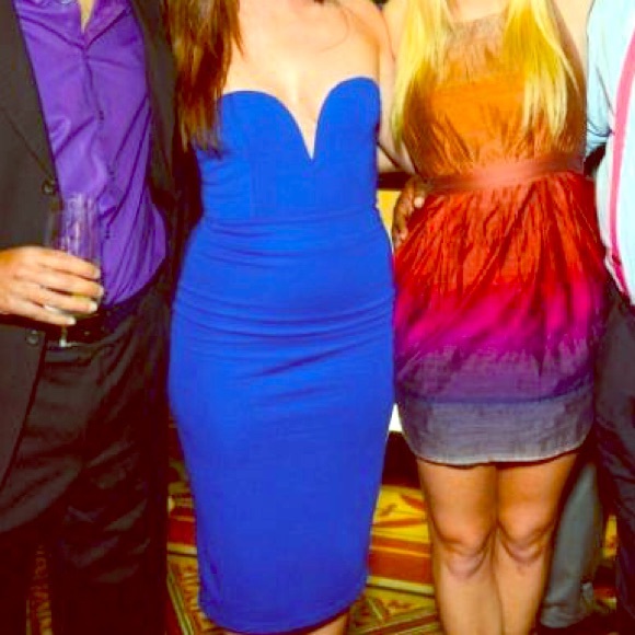 Blue TFNC London Bodycon Cocktail Dress