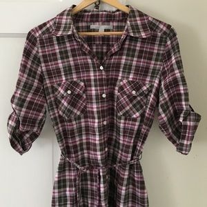 Plaid tunic dress