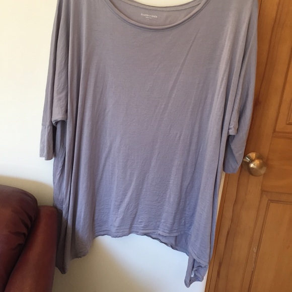 Eileen Fisher Shark Bite Tunic - Picture 3 of 5