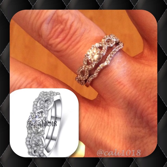 💠CLEARANCE NEW 2pc Wedding Ring Set 8💠💠