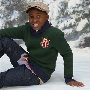Boys Ralph Lauren Wool-Cotton Herringbone Cap