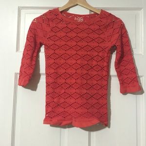 Free People Seamless Quarter Sleeve Top