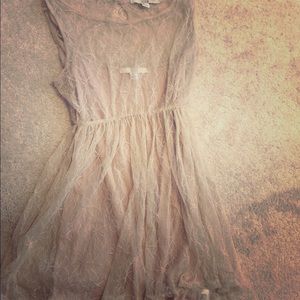 Nude lace dress