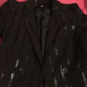 Black Sequence Blazer