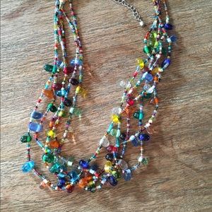 Glass beaded pendant.