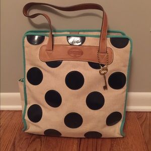 Fossil Polka Dot Purse