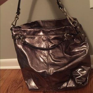 Coach Dark Silver Bag
