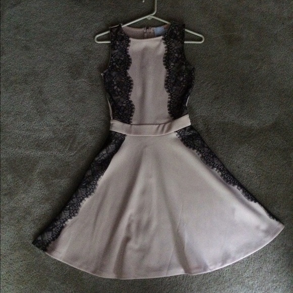 ASOS TALL skater dress w/lace sides - Picture 1 of 4