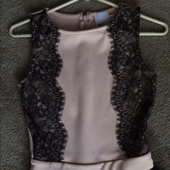 ASOS TALL skater dress w/lace sides - Picture 2 of 4