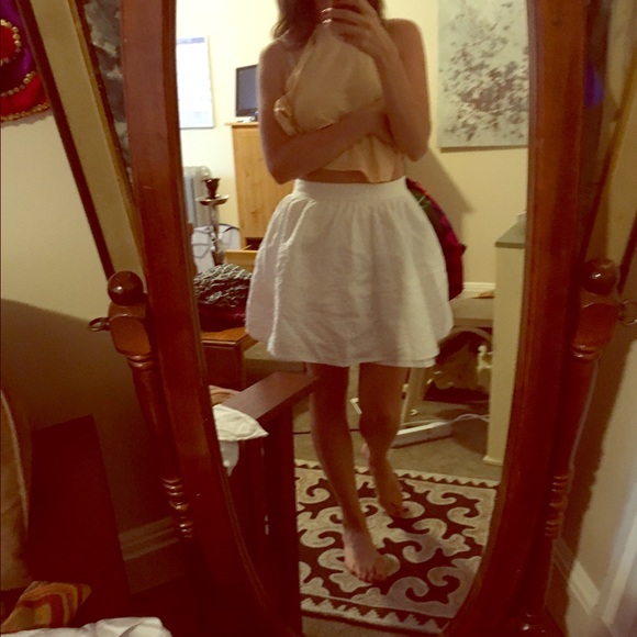 A flirty white skirt