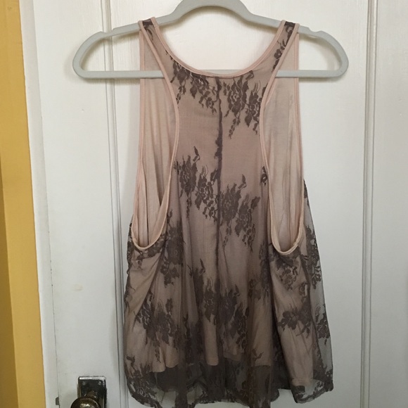 Lacy Flowy Tank Top - Picture 2 of 4