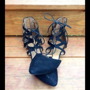 Mossimo Lace-up Black Flats