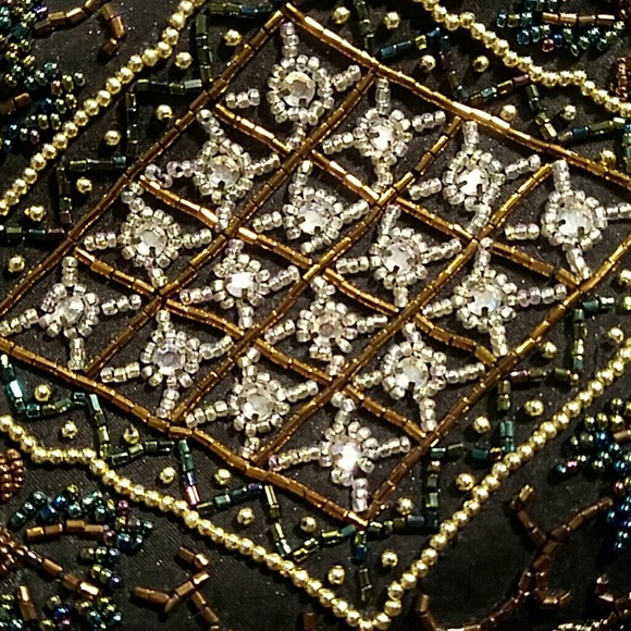 Lovely beaded evening party bag purse - Picture 3 of 4