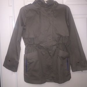 Forever21 Zippered Casual Olive Green Jacket