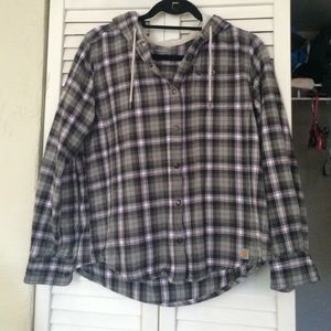 Hooded flannel