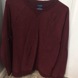 Rustic red sweatshirt!